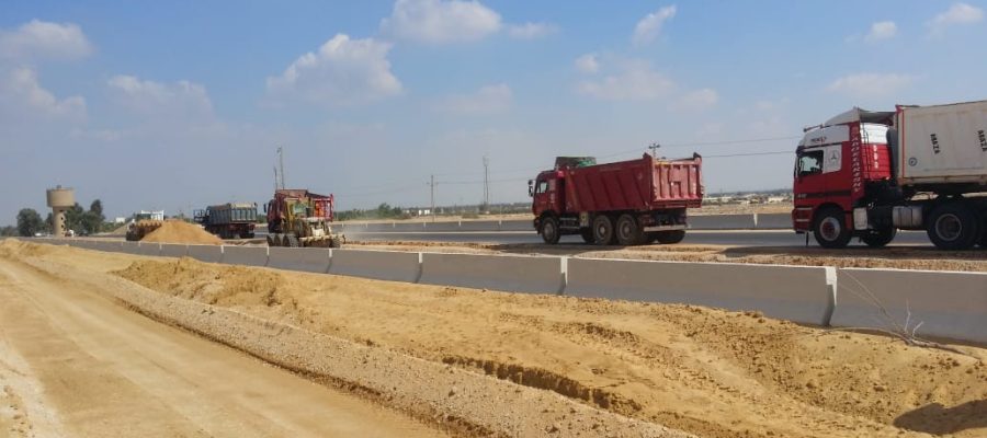 أعمال توريد طبقات الأساس لليوتيرن